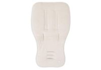 Jollein Zitkussen buggy, zomer, badstof/katoen, universele buggy-inleg, ook voor kinderwagens, omkeerbaar, zacht en absorberend, zand (nougat), 80 x 46 cm