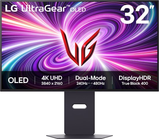 LG UltraGear OLED 32GS95UV-B - 4K Gaming Monitor - 240hz UHD - 480hz FHD - 0.03ms - 32inch