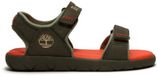Timberland Perkins Row Backstrap Nubuck Enfants Sandales Vert EU 35