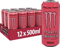 Monster Energy Monster Pipeline Punch - tropische vruchten smaak - laag in calorieën - 12x 500 ml