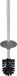 Keuco Collection Moll - Porte-balai WC, anthracite/chrome 12764014001