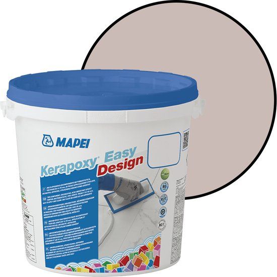 MAPEI Kerapoxy Easy Design Voegmortel - Voor Keramische Tegels & Natuursteen - Kleur 123 Ancient White - 3 kg