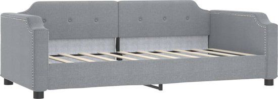 VidaXL Slaapbank Grijs 90x190 cm Stof