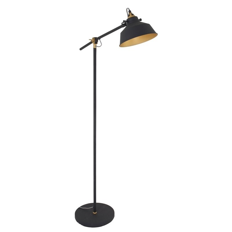 Steinhauer Vloerlamp Mexlite Zwart en Goud 1322ZW