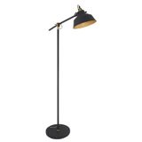 Steinhauer Vloerlamp Mexlite Zwart en Goud 1322ZW | EAN: 8712746114744
