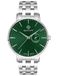 GANT G105026 Park Hill III herenhorloge, roestvrij staal zilverkleurig, groene Sunray-wijzerplaat, 42 mm, kwarts, 5 ATM