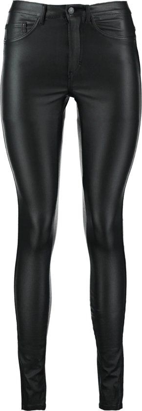 ONLY ONLROYAL HW SK ROCK COATED PIM NOOS Dames Broek - Zwart - Maat S