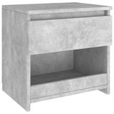 VidaXL Table de chevet 40x30x39 cm bois traité gris béton