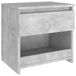 VidaXL Table de chevet 40x30x39 cm bois traité gris béton