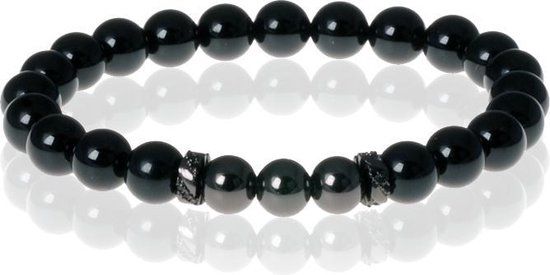 Memphis Kralen armband Memphis Agaat Black Beads
