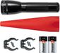 Maglite ML25LT 2-Cell Batteries Black Aluminum LED Safety Pack Flashlight 88204