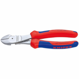 KNIPEX Kracht-zijsnijtang verchroomd met meer-componentengrepen 140mm