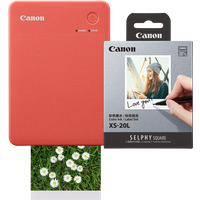 Canon SELPHY QX20 Rood + XS-20L fotopapier (20 stuks)