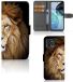 B2Ctelecom Motorola Moto G72 Telefoonhoesje met Pasjes Leeuw