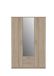 FORTE Kledingkast, houtstof, Sonoma eiken, 122,6 x 185 x 52,7 cm