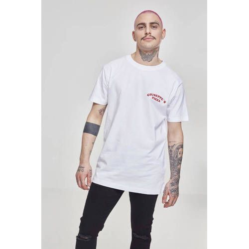 Mister Tee Giuseppe's Pizzeria T-shirt - White with Backprint