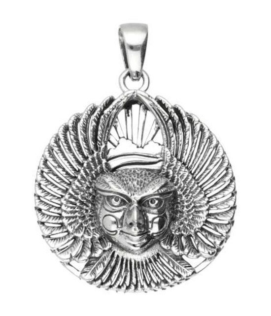 Zilveren Ariël God van de vogels kettinghanger