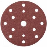 Högert Disques de ponçage pour métal avec velcro et trous, D 150 mm, 5 pièces, grain G180