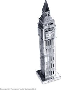 Metal Earth Big Ben Tower - 3D puzzel - metaal - unisex - zilver