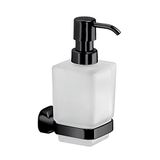 Gedy Krabi, zeepdispenser, zwart, roestvrij staal/Cromall
