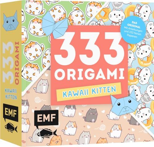 333 Edition Michael Fischer 333 Origami - Kawaii Kitten - Niedliche Papiere falten für Katzen-Fans