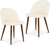 IDIMEX Fauteuils NAVIA, set de 2 – blanc crème