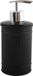 MSV Zeeppompje/dispenser - Industrial - metaal - zwart/zilver - 7.5 x 17 cm - 250 ml