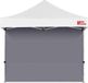 Merkloos Zijwandpanelen voor pop-up tent - Zonwering - 1 stuks - Grijs - 3 x 3 meter