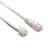 METRONIC 395227 telefoonkabel RJ45/RJ11 mannelijk/mannelijk, 3 m, voor modem/router/fax, compatibel met NF C15-100, wit
