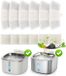 Oneisall 6 vervangingsfilters voor de roestvrijstalen kattenfontein van 3,5 liter, model PW04 (2 stuks)