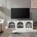 en.casa Tv-meubel Trorhun 140x38x48 cm wit