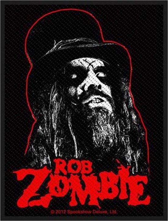 Rob Zombie Zombie Spookshow Patch zwart-rood-wit Polyester