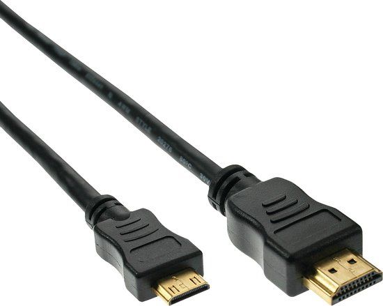 InLine 17454P 0.5m HDMI Mini-HDMI Zwart HDMI kabel