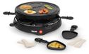 Merkloos Gourmetstel tafelgrill - Ø 29 cm - 800 W - 6 pannetjes - Crêpevormen