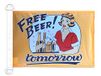 AZ FLAG Bootvlag Free Beer Tomorrow 45x30 cm