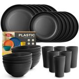 24-delige set van plastic keukengerei voor 6 personen
