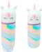 Housse souple en silicone, 2-en-1, blanc, avec imprimé licorne, pour stylos
