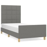 VidaXL Bedframe Donkergrijs Stof 80x200 cm