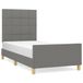 VidaXL Bedframe Donkergrijs Stof 80x200 cm