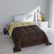 Italian Bed Linen ELEGANT Winter Dekbed, Bruin/Crème, 170x260cm