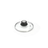 de Buyer 4112.16 Glazen deksel met roestvrijstalen knop, diameter 16 cm