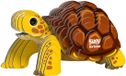 EUGY 3D Puzzel - Schildpad - Wilde Dieren - Duurzaam - Verzamel Ze Allemaal - 6 Jaar