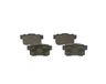 Bosch BP1266 remblokken - achteras - ECE-R90-certificering - vier remblokken per set
