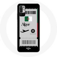 Maniacase Etui voor Xiaomi Poco M3 Pro Vliegticket Algerije