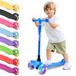Hurtle Kinderstep - 3 Lichtgevende LED Wielen - Draagbaar - Hoogte verstelbaar - Blauw