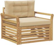 vidaXL Banc de jardin Polyester Blanc