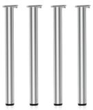 Set de 4 pieds de table réglables en acier inoxydable