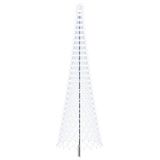 vidaXL Sapin de Noël LED EKENAS - 500 cm - 550 LED's - Blanc froid - Fer - Noir