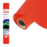 Siser® Stripflock PRO Fluo Orange, 30 cm x 0,5 m, vinyl om op te strijken, bevlokt voor het personaliseren van stoffen, kleding en accessoires, creatieve hobby's, gemakkelijk te snijden