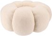 DK design Bloemen Poef - teddy - zandkleur - 65 x 30 cm - rond - woondecoratie